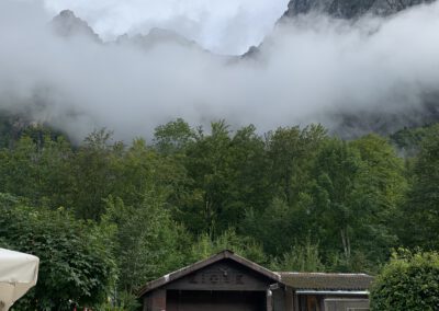 Campingplatz Güntlenau unter Wolken