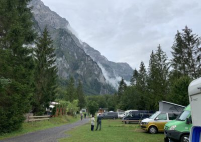 Wohnmobilstellplatz auf dem Campingplatz Güntlenau