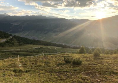 Sonnenuntergang am Passo d' Eira