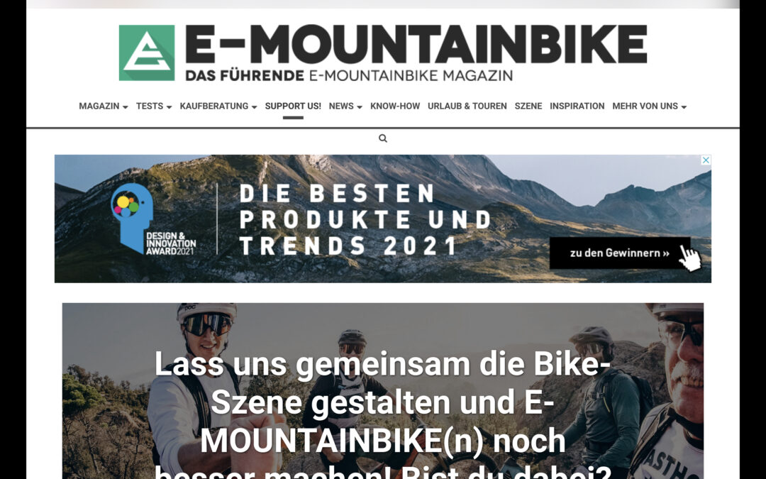 Werde E-MOUNTAINBIKE – Supporter