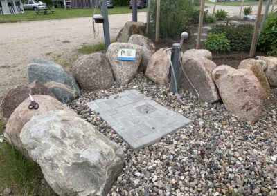 Camping Flüggerteich Hunde- und Fahrraddusche